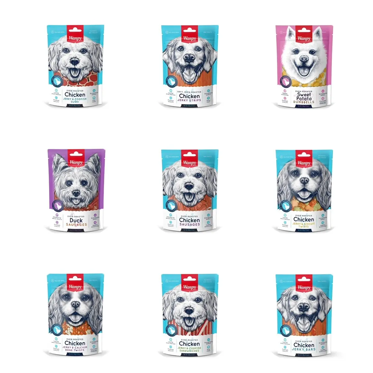 Wanpy Treats 3packs Bundle