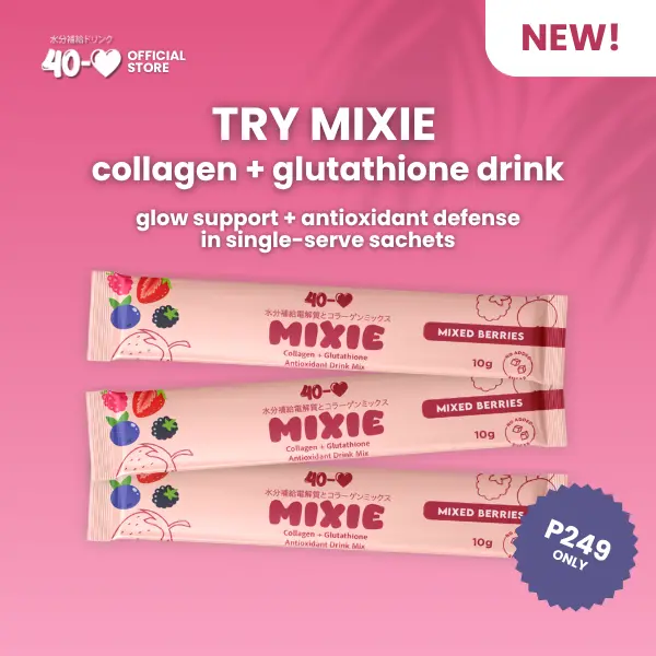 40-LOVE Collagen + Glutathione Mixed Berries Drink Trial Pack 3 Sachets