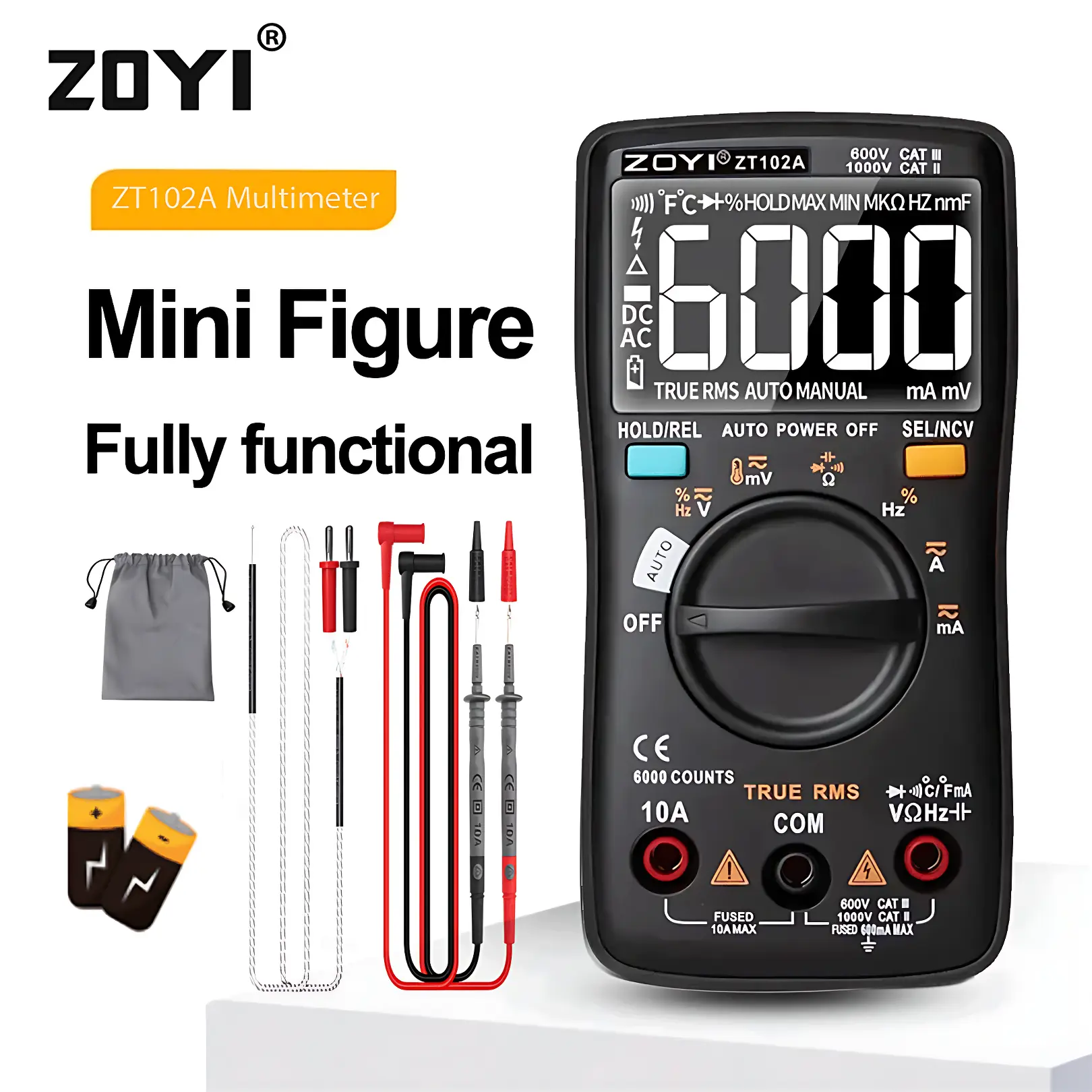 ZOYI ZT102A Upgrade Auto Multimeter Digital Avometer Multitester Ori