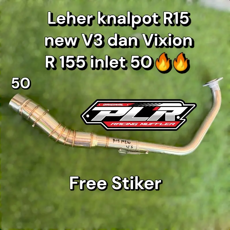 LEHER KNALPOT R15 V3, VIXION R 155 INLET 50 ONLY