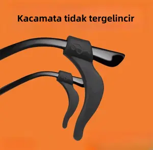 Penopang Tangkai Kacamata Silikon Transparan | Nyaman Dipakai, Anti Licin, Tidak Menekan Telinga, Cocok untuk Semua Jenis Kacamata