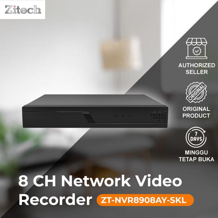 Gambar ZITECH Network Video Recorder ZT-NVR8908AY-SKL-8P NVR 8CH + POE 4K/5M/4M/3M/1080P ONVIF Support dari Zitech Official Store Kota Administrasi Jakarta Barat Tokopedia