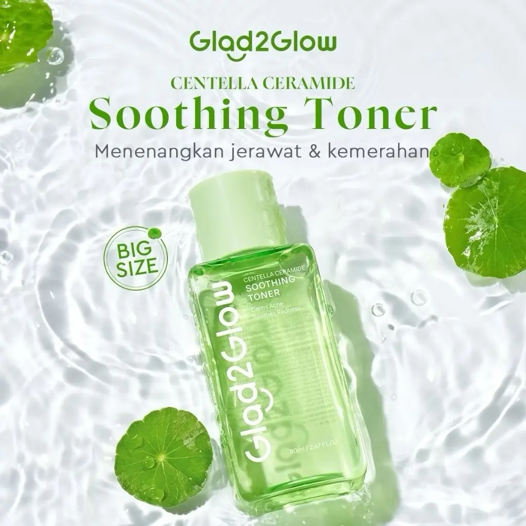G2G centella ceramide soothing toner 80ml Mencerahkan Hydrating facial wash