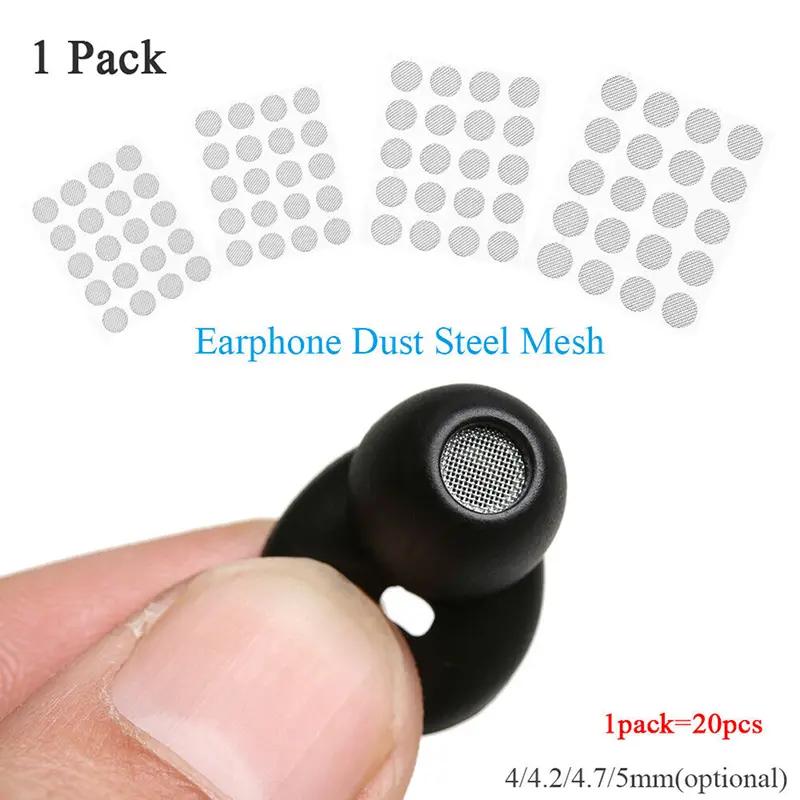 Bộ 20 miếng lưới thép chống bụi cho tai nghe, kích thước 4 mm, 4,2 mm, 4,7 mm,…