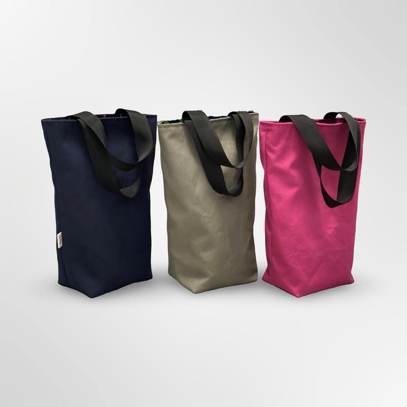 Túi Vải 2in1 - Túi 2 mặt Đựng Bình Nước Giữ Nhiệt & Ly Giữ Nhiệt Chất Vải Canvas Mềm 12x8x25cm Dùng Cho Bình 1L 1200ml 900ml Tiện Dụng Giá Rẻ