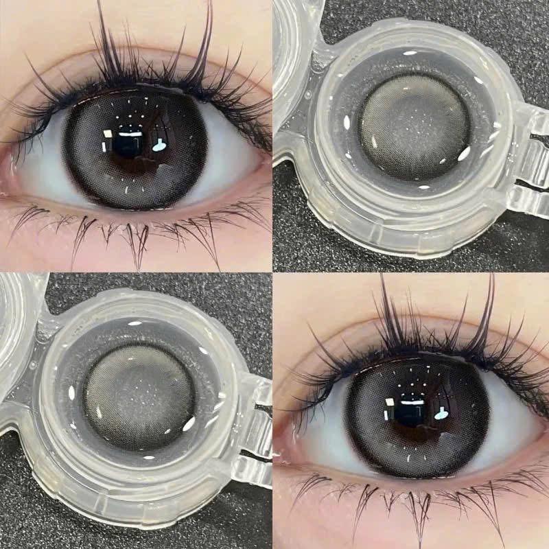 Lyn Lens - Kính áp tròng xám lông chuột fiter hotdouyin giãn to 14.2 Doris gray - 0 đến 6,5 độ