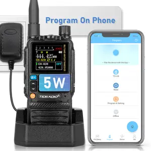 TIDRADIO H3 Long Range Walkie Talkies Wireless Programming Amateur Tow Way Radio Am Fm Air Band Wireless Set Station Commutator - TD-H3-Green 200009209:200659353