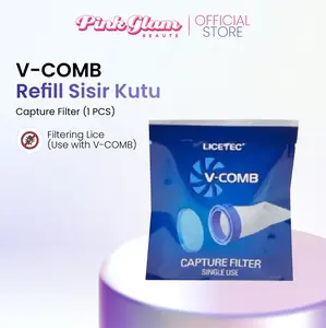 FILTER REFILL Sisir Kutu V Comb / Vakum Penyedot Kutu Rambut