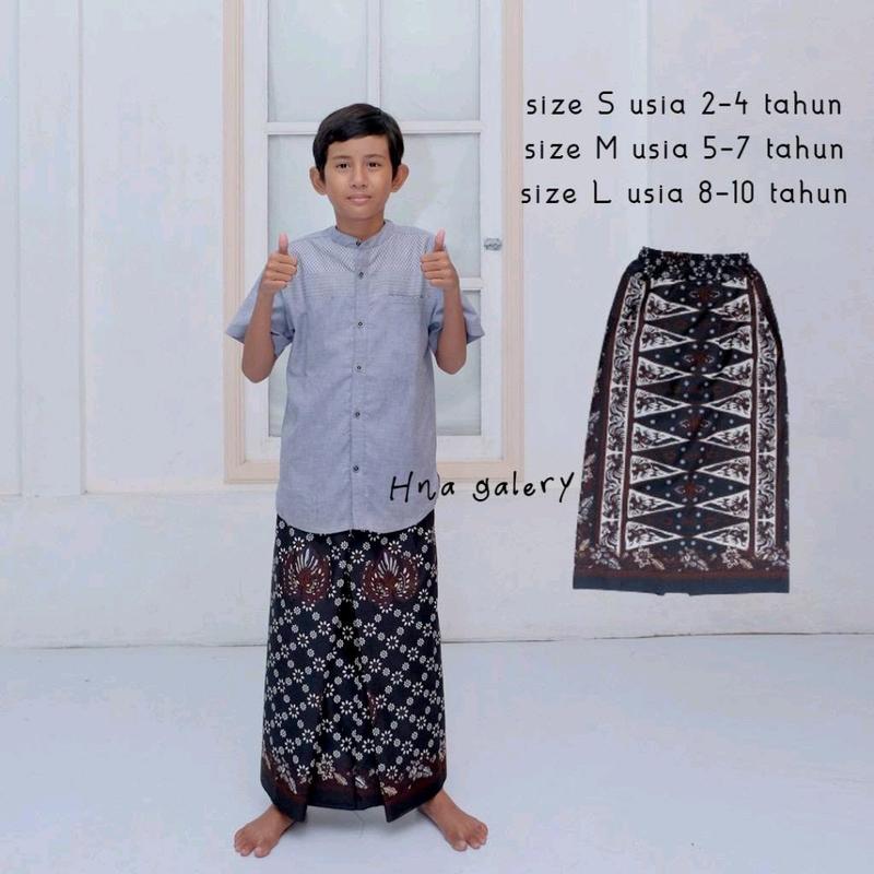 COD-Sarung Instan Anak Laki Laki Pinggang Karet Sarung Batik Anak Gus Iqdam Sarung Instan Anak Polos Putih Sarung Muslim Instan Anak Anak Santri Motif Batik Sarung Celana Anak Laki Laki Katun Adem Nyaman Usia 2-10 Tahun Panjang 5