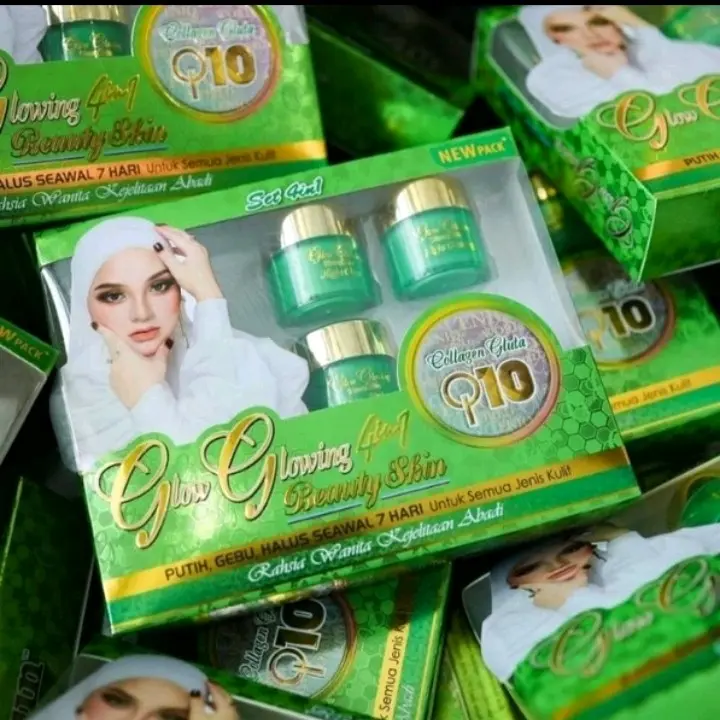 GLOW GLOWING SATU SET 5IN1/4In1 pilih variasi mencerahkan melembabkan kulit wajah