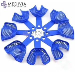 SENDOK CETAK GIGI / TEETH TRAY/DENTAL IMPRESION/ SENDOK CETAK STAINLESS STILL LAPIS PLASTIK/ DEWASA ANAK SEBAGIAN ANTERIOR POSTERIOR