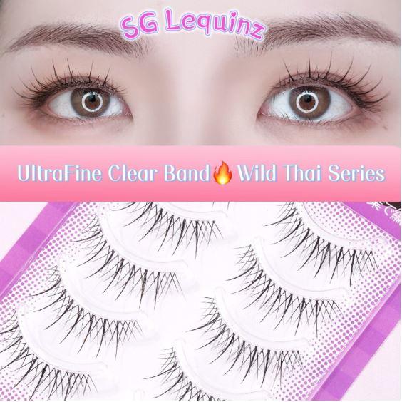 Product Introduction of 5 Pairs Little Devil Eyelash Extensions Fine Clear Band 10