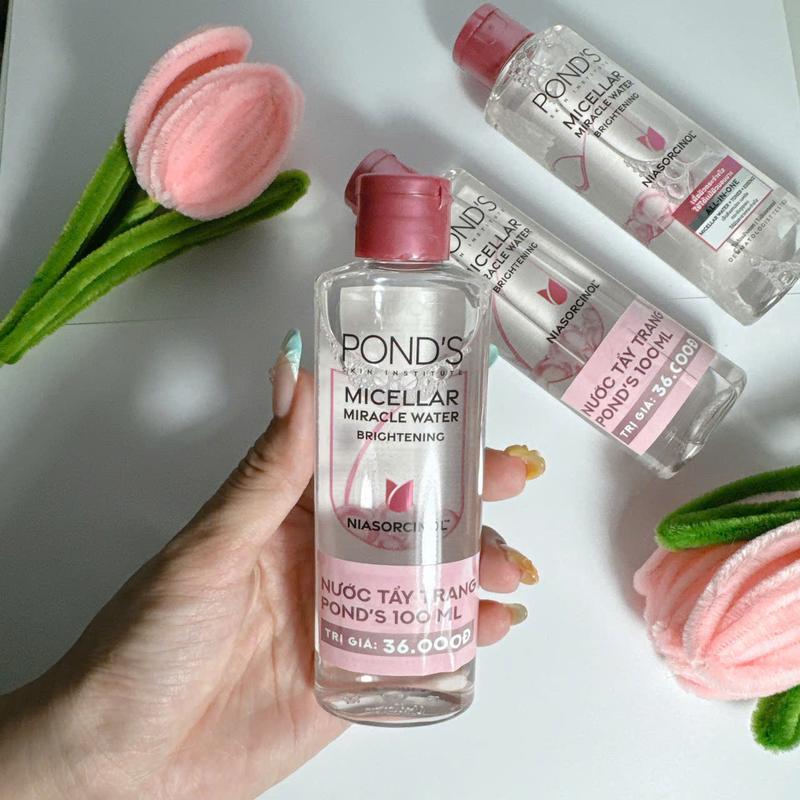 combo 3 chai nước tẩy trang sáng da P ond's size MINI 100ml 3