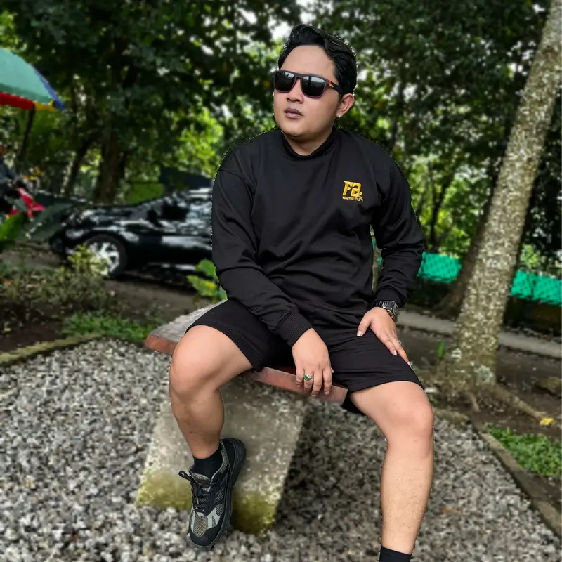 Satu Setelan Crewneck Pria dan Wanita Unisex Bahan Fleece Faneta Store  Tebal 2