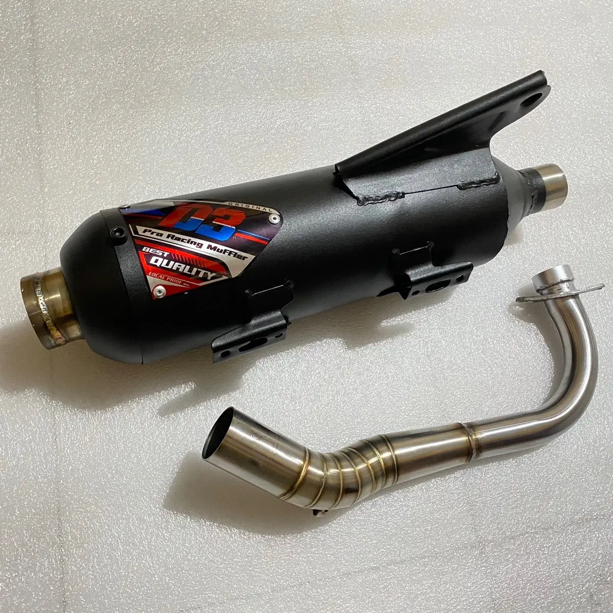 Knalpot Kondoman Mio Corong Pendek Stenlis Inlet 38mm - ORIGINAL D3