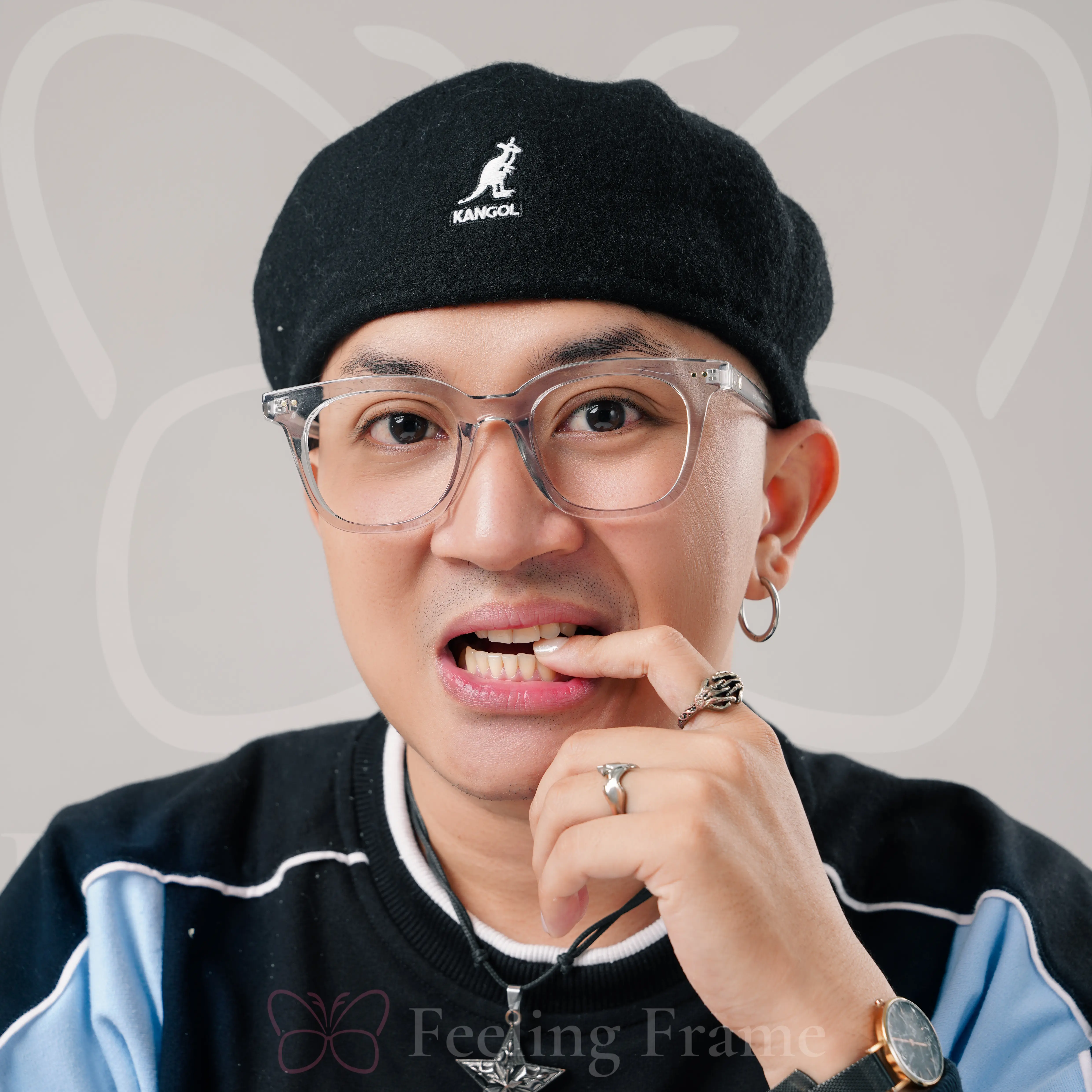 (BELI 1 GR4T1S 1)FRAME kacamata samwell series Frame Lensa Bluecromic Laki-laki Perempuan Antiradiasi Blueray Cewek Eyewear Glasses Photocromic