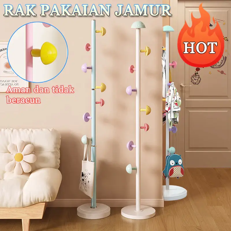 Rak Pakaian Jenis Lantai Kamar Tidur Menggantung Rak Mantel Rak Mantel Kamar Tidur Rak Pakaian Vertikal 0