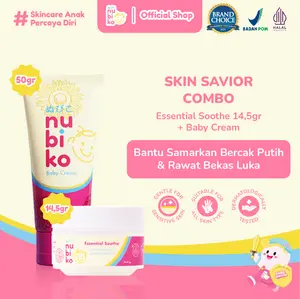 Nubiko Skin Savior Essential Soothe 14,5gr Moisturizer Anak & Baby Cream 50gr dengan Bisabolol