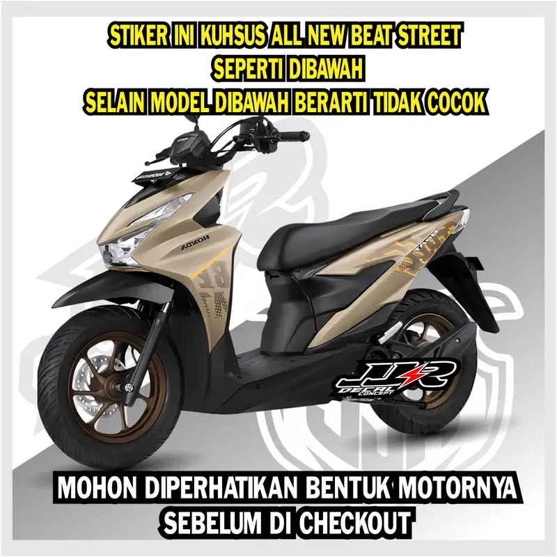 STICKER NEW BEAT 2025 FULL BODY STREET  MOTIF 070 STIKER HONDA BEAT STREET TERBARU 1