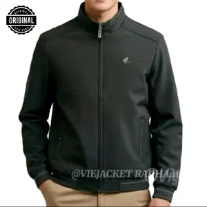 Jaket merk duhta fashion/jaket merk duhta original/jaket duhta/jaket duhta pria/jaket dht fashion bolak balik Fleece Grey Panjang Kotak Army Kain Hijau Dewasa Bomber Abu Tebal Dragon Katun Keren Lembut Kantong Muda Hitam