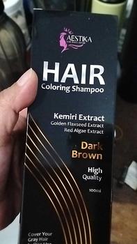 Product Review of [Promo Spesial] Aestika Dark Brown Hair Coloring Shampoo - Pewarna Rambut Beruban Kering Red Extract from r**t 0