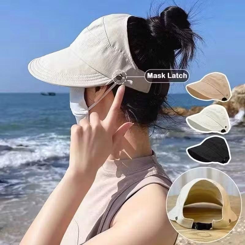 Topi Anti UV/ Topi Pantai/ Topi Golf/ Topi Anti Panas/ Topi bahan Katun ...