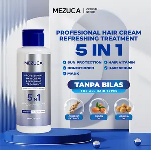 MEZUCA Profesional Hair Cream Refreshing Treatment Tanpa Bilas 5in1 Sun Protection Conditioner Vitamin Serum Masker Rambut