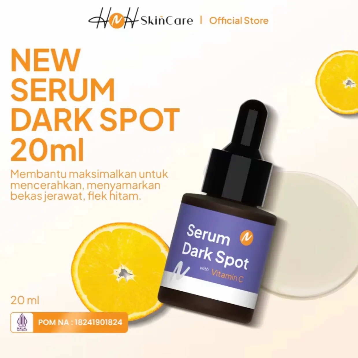 HNH Skincare By Dr.Kamila Jaidi [NEW SERUM DARK SPOT 20ml]READY STOK SIAP KIRIM,Mencerahkan,Memudarkan Flek