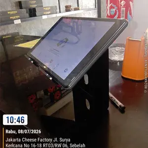 Holder Stand Tablet Kasir | Holder Bracket Ipad Toko | Standing Tablet Meja Kasir Akrilik