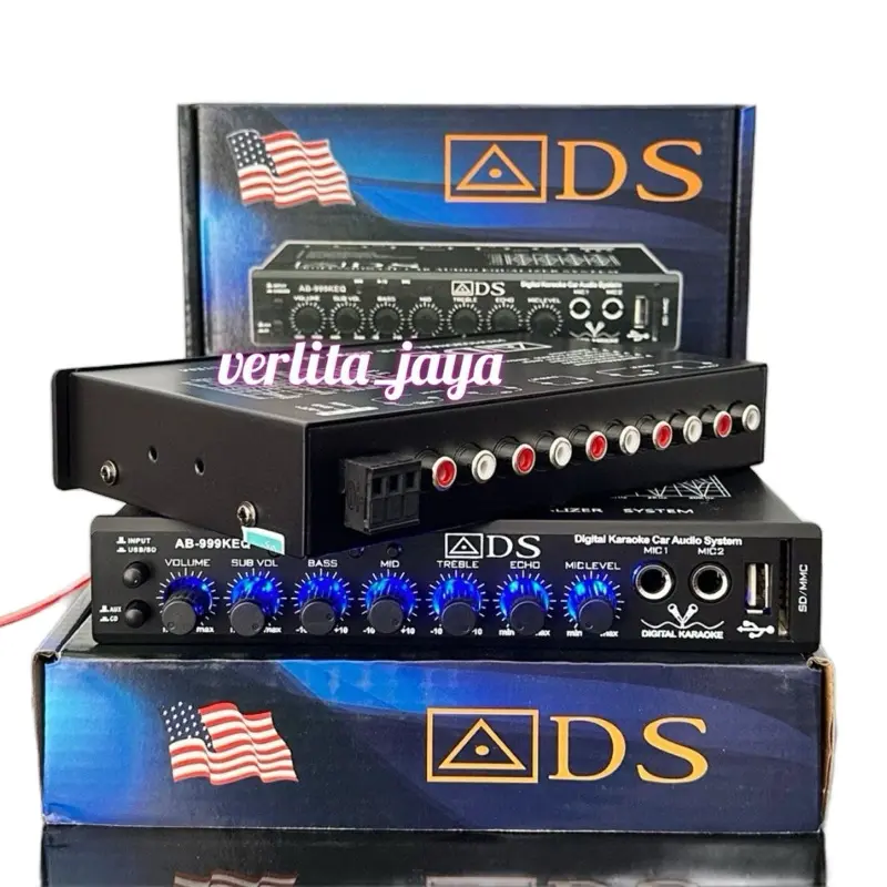 Parametrik preamp ADS AB-999KEQ equalizer Bluetooth Usb mmc dan karaoke sound digital 5