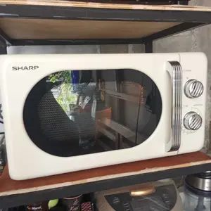 Sharp R201MRSBW - Microwave Oven Retro Design 20L 400W Broken White