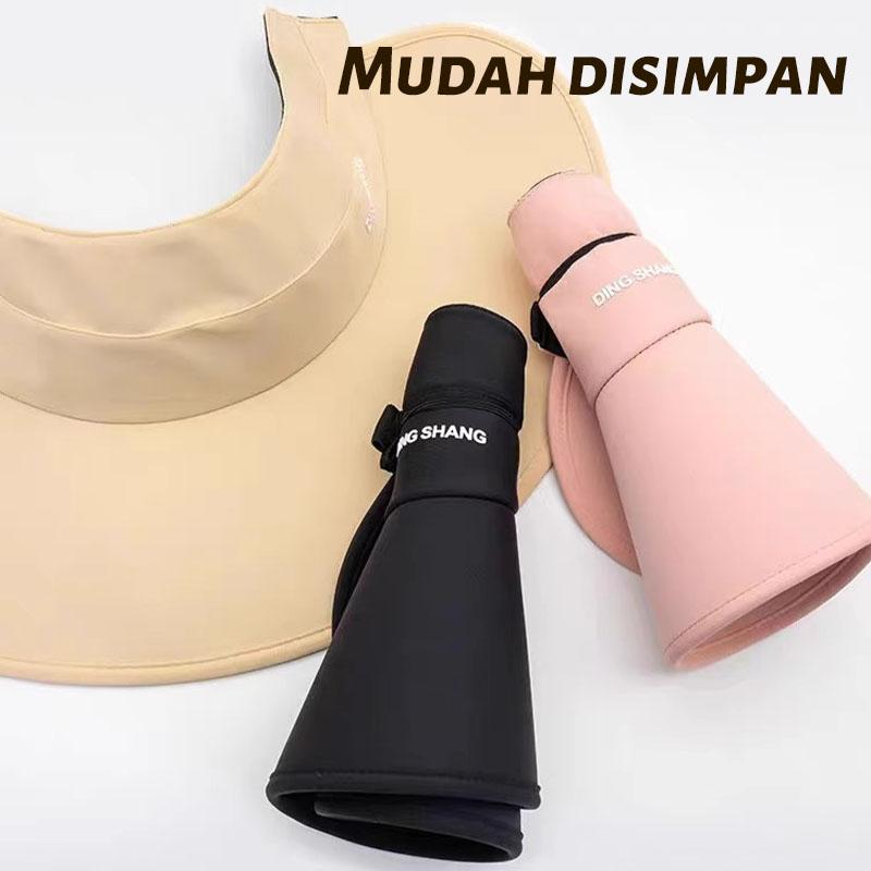topi anti panas matahari topi wanita  topi anti uv  topi wanita korean style hijab fashion topi lebar pinggirannya besar 8