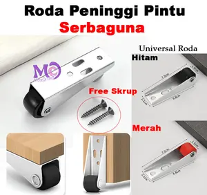 Roda Pintu geser katrol jalur vertikal miniatur senyap roda penahan beban mendukung pintu katrol baja kendur/furniture