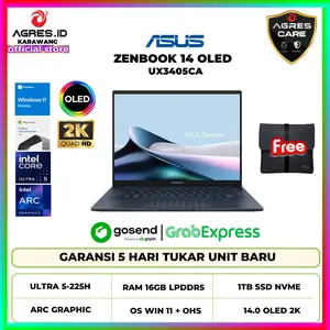 ASUS ZENBOOK 14 OLED TOUCH UX3405CA intel EVO ULTRA 5 225H Ram 16GB 1TB SSD W11+OHS 14.0 2K