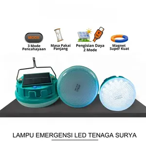Lampu Emergency UFO Gantung Solar Panel Camping Lamp