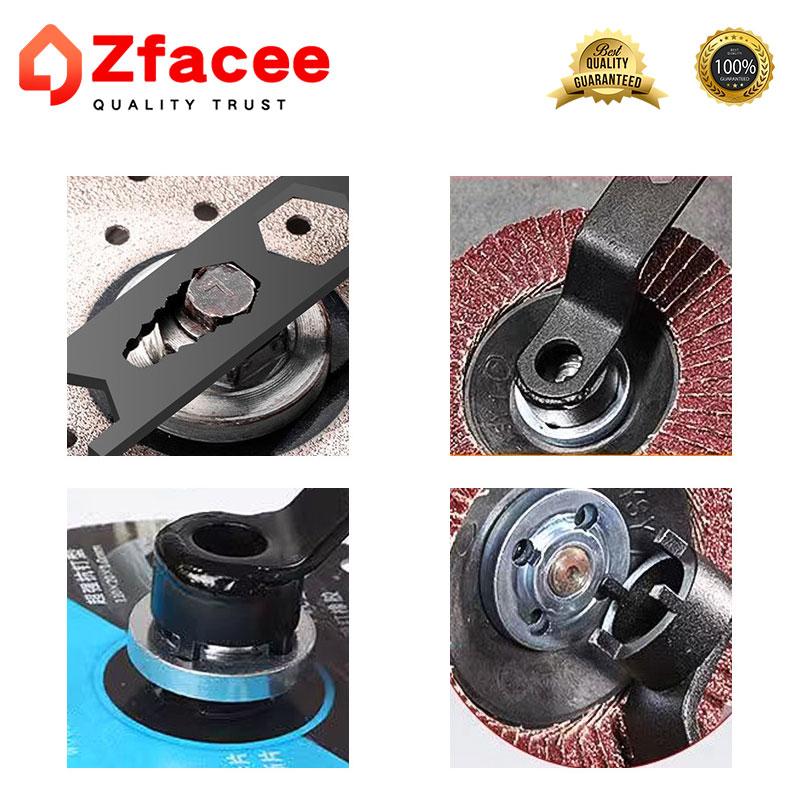 Product Introduction of Kunci Empat Cakar Penggiling Sudut Tebal Serbaguna yang Dapat Disesuaikan, Alat Tangan 6-in-1 Aksesori Mesin 14