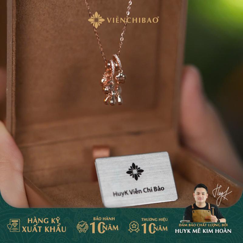 HuyK Viễn Chí Bảo - Dây chuyền ngựa kim tiền - Chất liệu bạc S925 - D401089