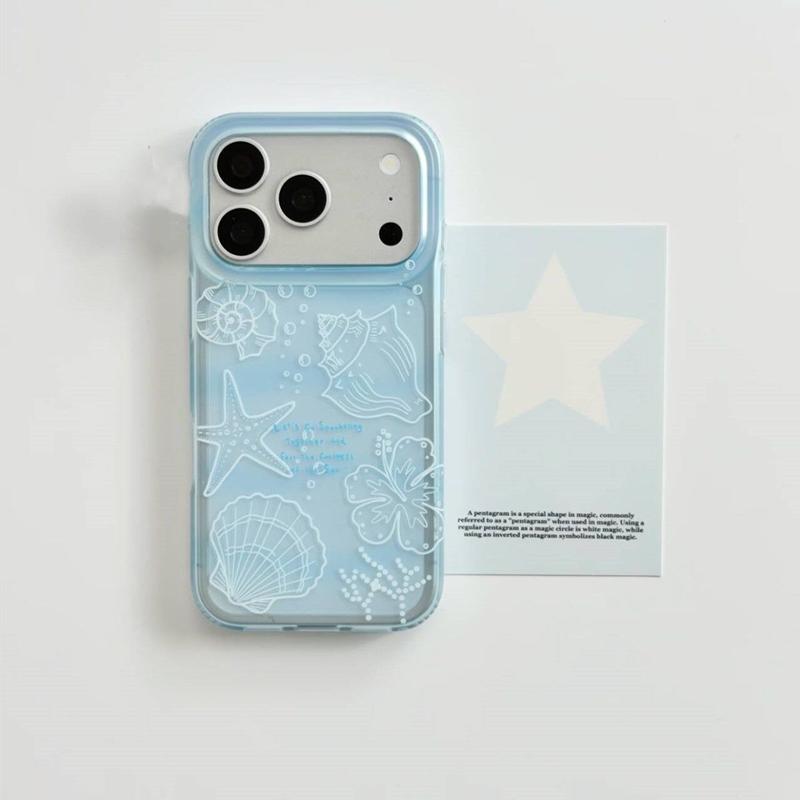 VỏXanh da trời trong suốt mờ cho iPhone 17 Air, 16, 15, 14, 13, 12, 11 Pro, XS, Max, X, XR, 8, 7 Plus, vỏ mềm, DKMS