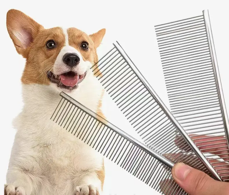 Sisir grooming Kucing Anjing Sisir Perawatan Kucing dan Anjing Sisir Besi / Sisir Hewan Peliharaan