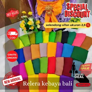 selendang sifon cref / slendang sifon haicon 2.4m / ikat pinggang Elegan Wanita Syal