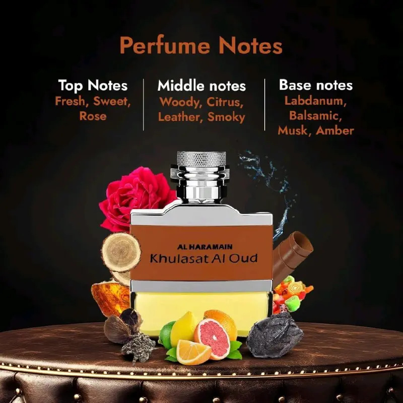 Parfum Unisex Al Haramain Khulasat Al Oud EDP Original 4