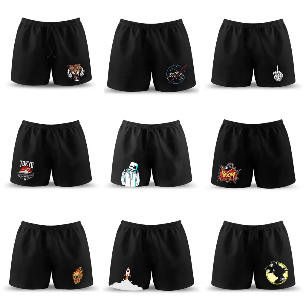 Paket 50RB dapat 6pcs celana Boxer pendek pria wanita populer anak muda kekinian