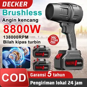 DECKER Mesin Blower Mini Portable Kipas angin Cordless Brushless Baterai 1299VF Jet Fan Turbo Blower / Turbo Jet Fan