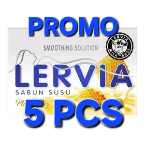 PROMO 5 PCS LERVIA SABUN MANDI BATANGAN 90 GRAM