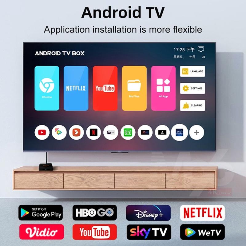 STB Android 9 Smart TV Box Android X9 Mini Voice Remote Ram 2GB Rom 16GB 2/16 Unlock Full Channel TV Iflix Tanpa Bayar Bulanan GRATIS Amlogic S905W Quad Core Bluetooth 6