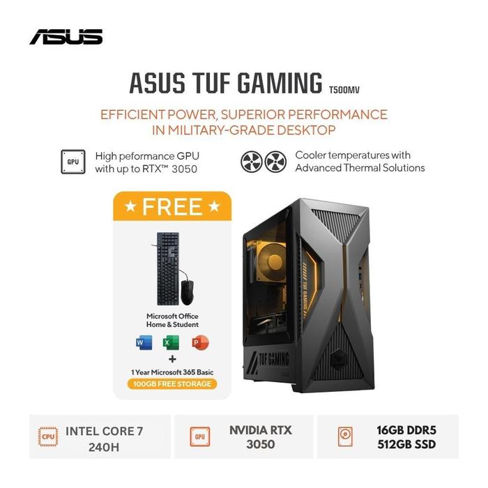 Jual Asus TUF Gaming Mini Tower T500MV-G350715WOM (Intel Core 7 240H ...