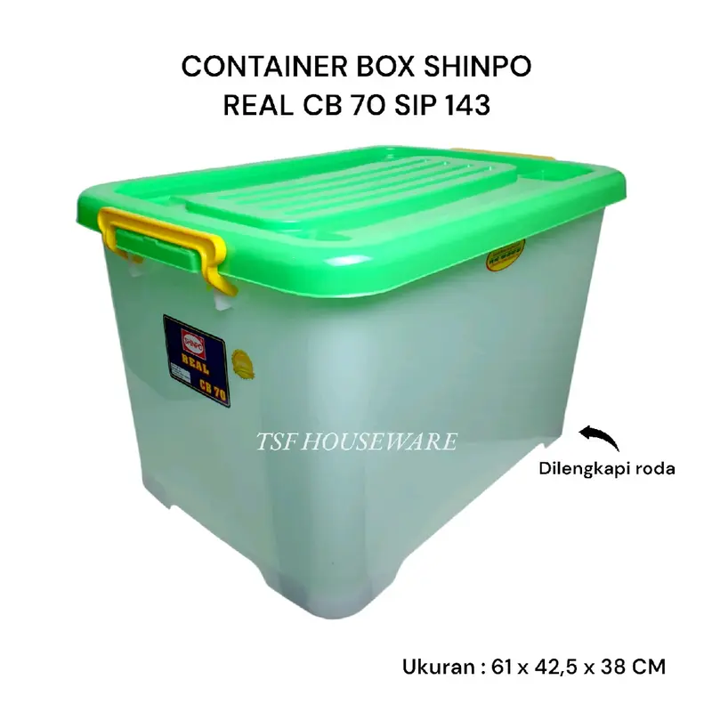 TSF Shinpo Cb 70 Container Box Real Sip 143 Pp Copolymer Bpa Free Food Contact Safe Pp 5 Bahan Plastik Tebal Kuat Kokoh Berkualitas Terbaik Produk Original Murah Grosir Cod 6