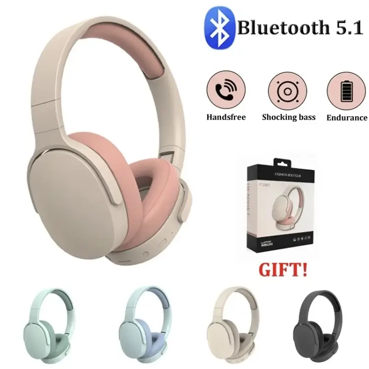 Tai Nghe Không Dây, P2961, Chất Lượng Âm Thanh Cao, Bao Gồm Tất Cả, Tai Nghe Bluetooth Chất Lượng Âm Thanh Tuyệt Vời, Thích Hợp Làm Đồng Hồ Nhịp Tim 0
