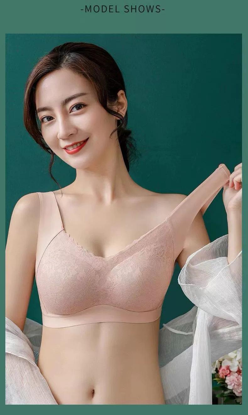 Product Introduction of Bra Wanita Tanpa Wayar, Rekaan Lancar Sehelai, Ciri Angkat dan Anti-Kendur, Kamisol Renda Seksi, Sesuai untuk Tidur dan Sukan, Bra Tanpa Belakang, Bra Ibu Pertengahan Umur, dengan Sokongan Sisi, Umur 3 Tahun 12