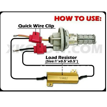 [ COD ] RESISTOR Flasher tahanan penahan Lampu LED Sein Mobil untuk led Sein Sen supaya kedip normal BIJIAN anti cepat 1
